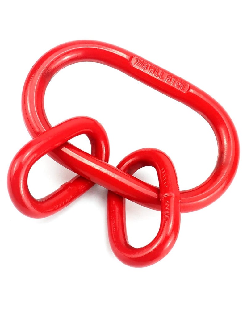 EGV G80 Chain Sling Ring, Oblong Master Link Hoist Ring for Lifting Rigging,17636 lbs, Red(8T) - Image 4